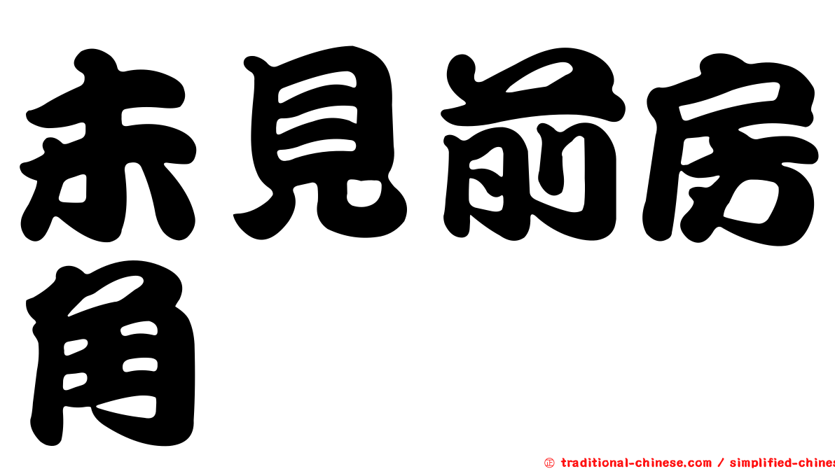 未見前房角