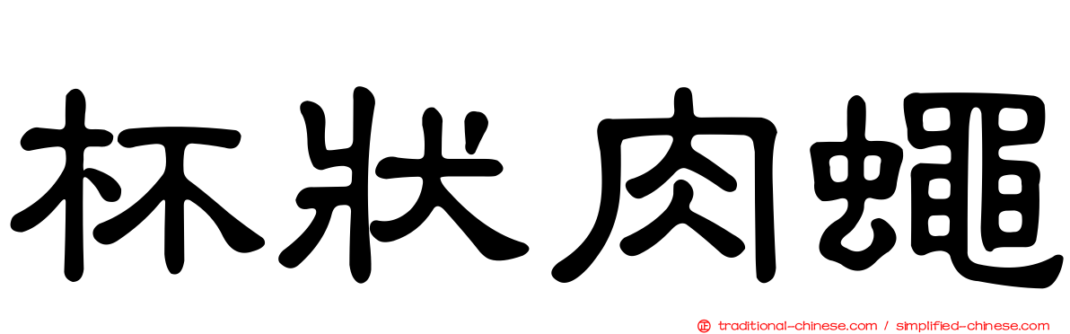杯狀肉蠅