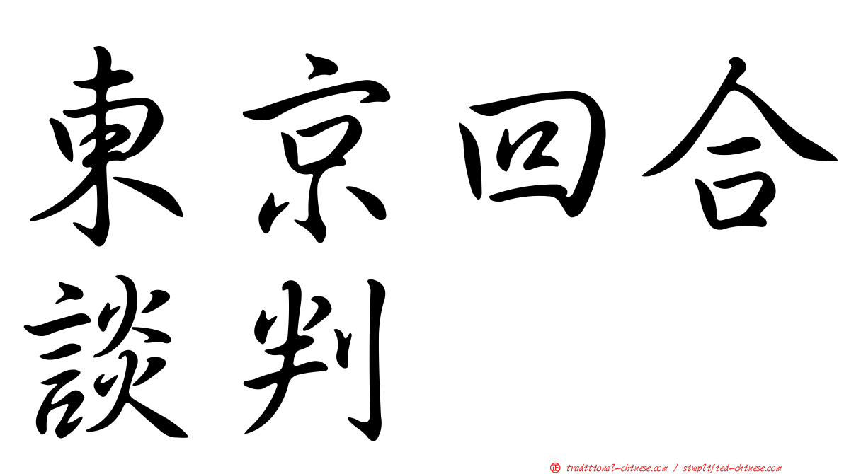 東京回合談判