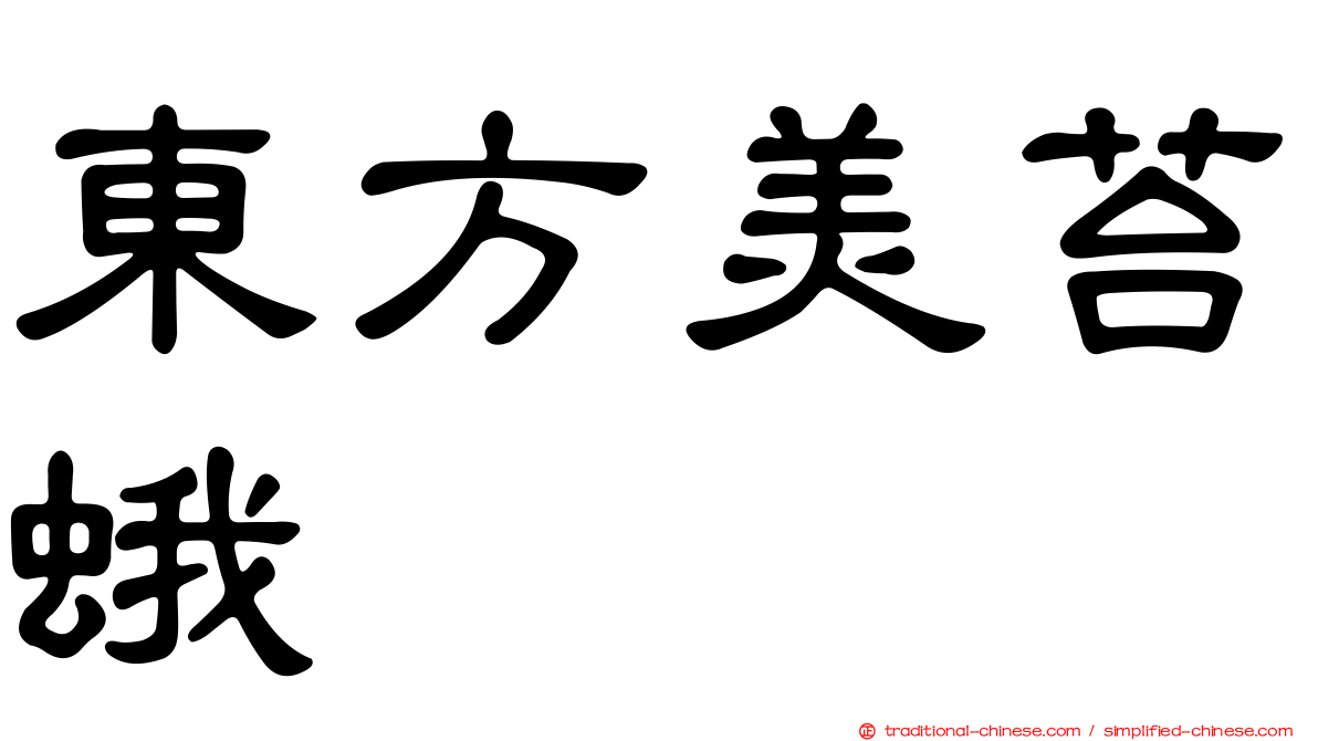 東方美苔蛾