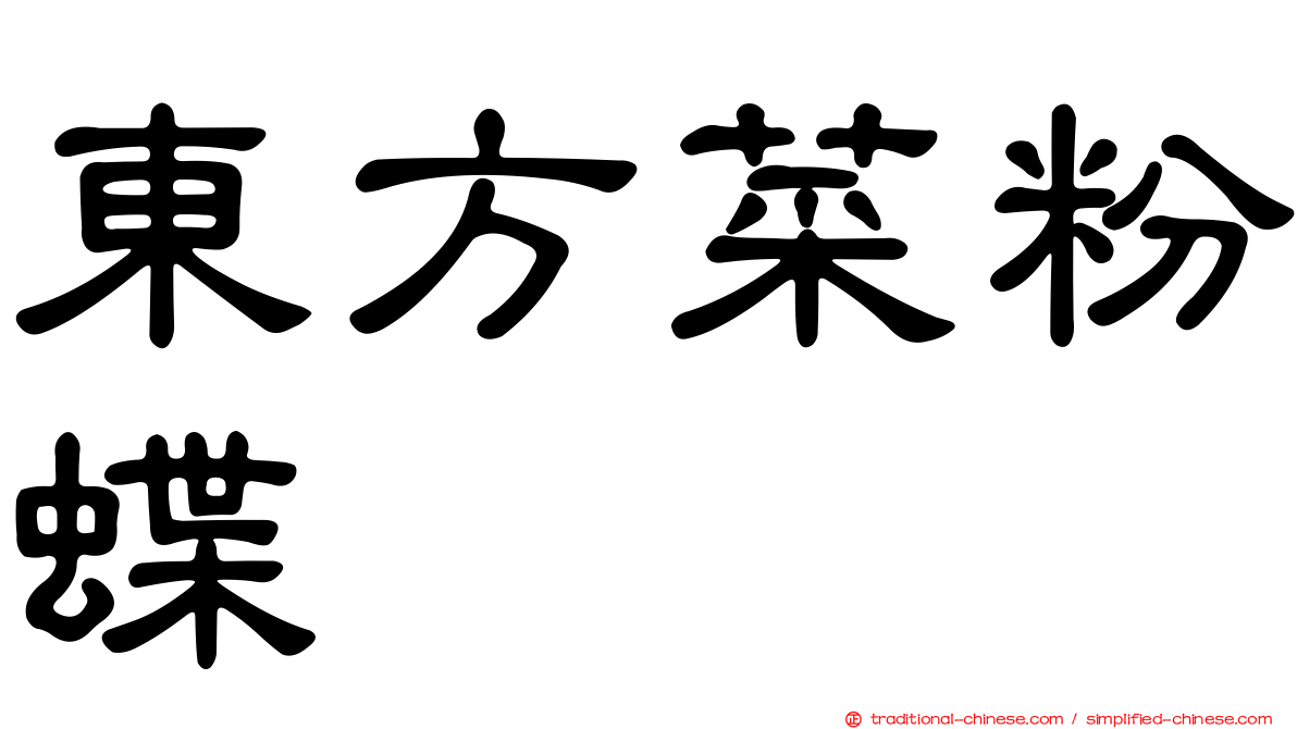 東方菜粉蝶