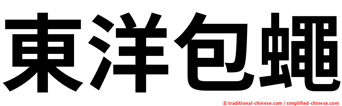 東洋包蠅