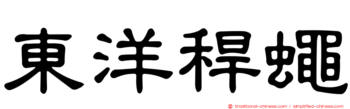東洋稈蠅
