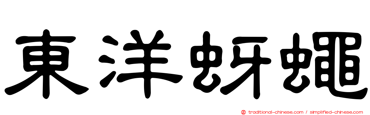 東洋蚜蠅