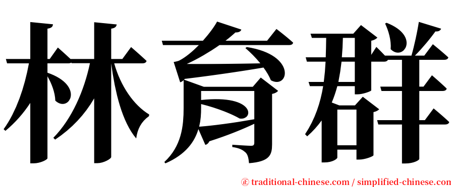 林育群 serif font