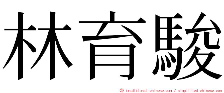 林育駿 ming font