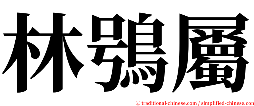 林鴞屬 serif font