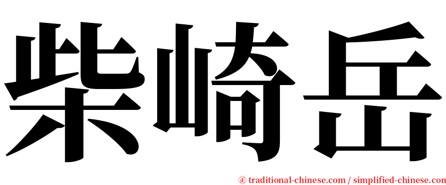 柴崎岳 serif font