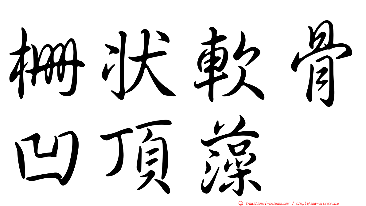 柵狀軟骨凹頂藻
