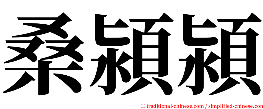 桑潁潁 serif font