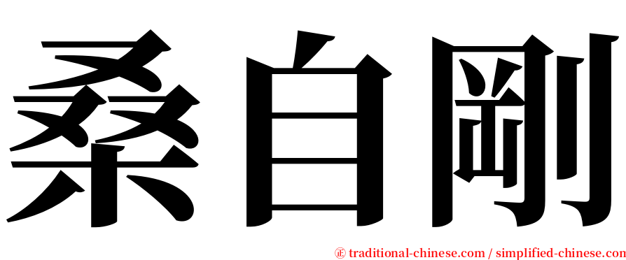 桑自剛 serif font