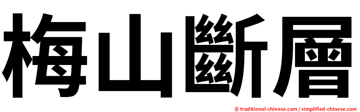 梅山斷層