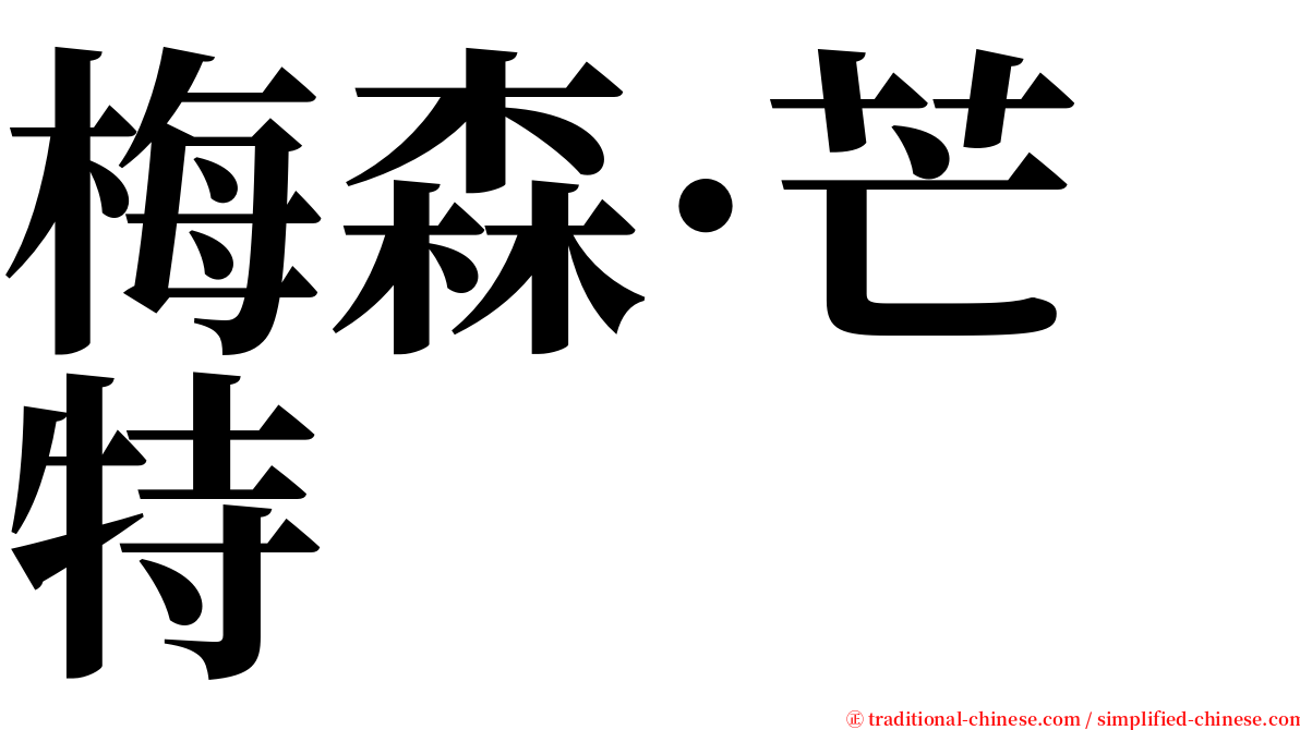 梅森·芒特 serif font