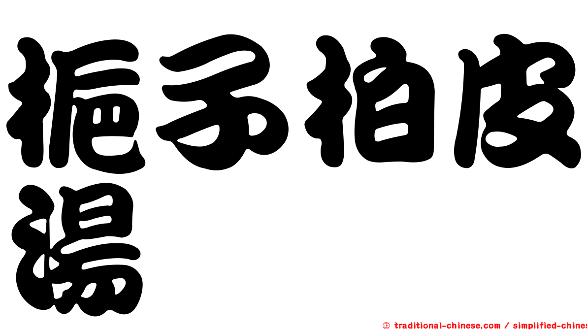梔子柏皮湯