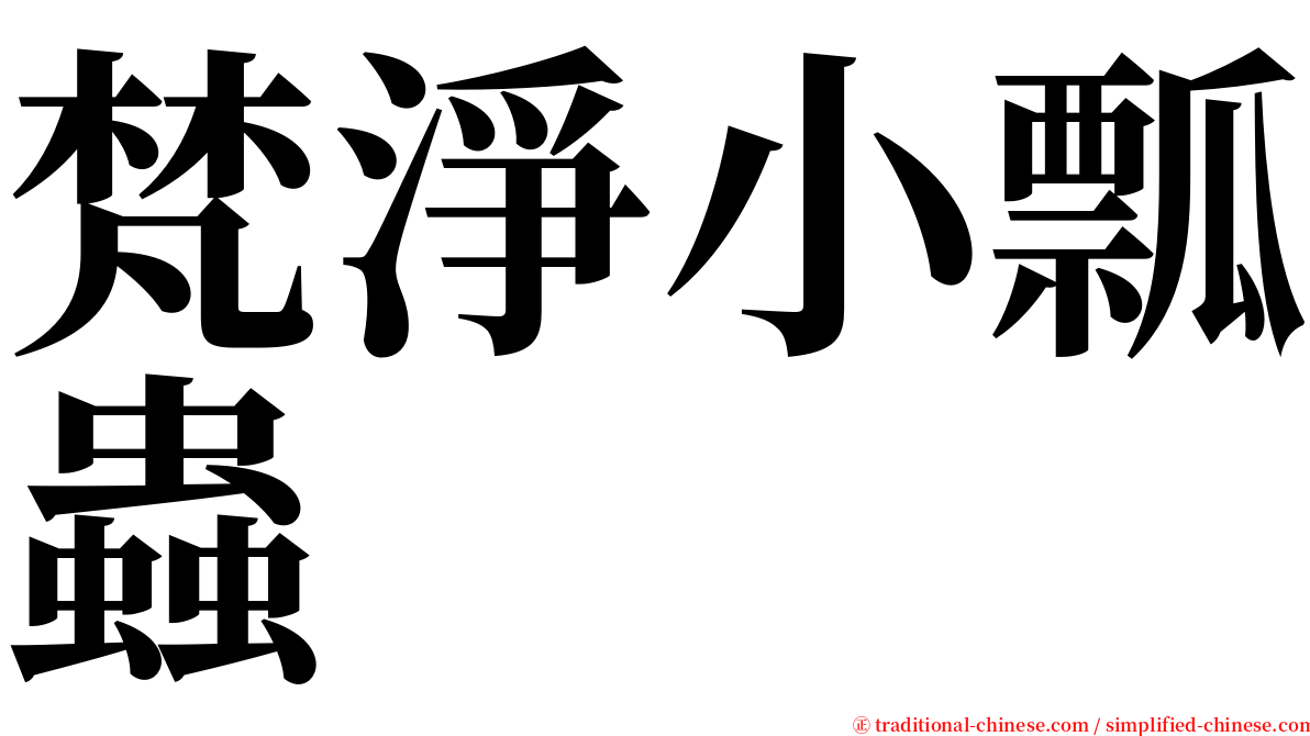 梵淨小瓢蟲 serif font