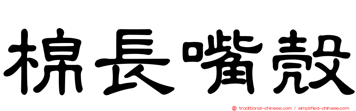 棉長嘴殼