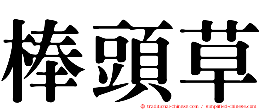 棒頭草