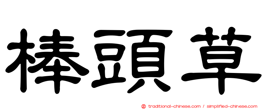 棒頭草