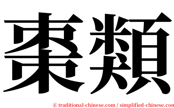 棗類 serif font