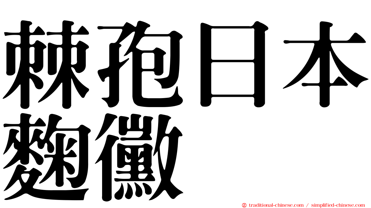 棘孢日本麴黴