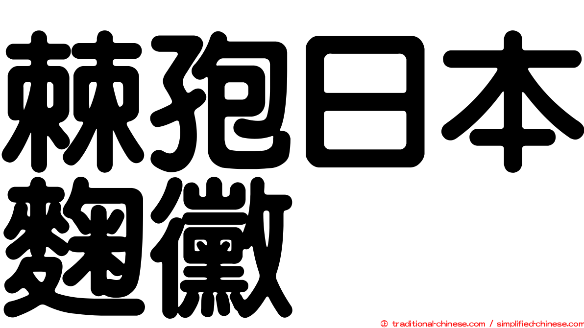 棘孢日本麴黴