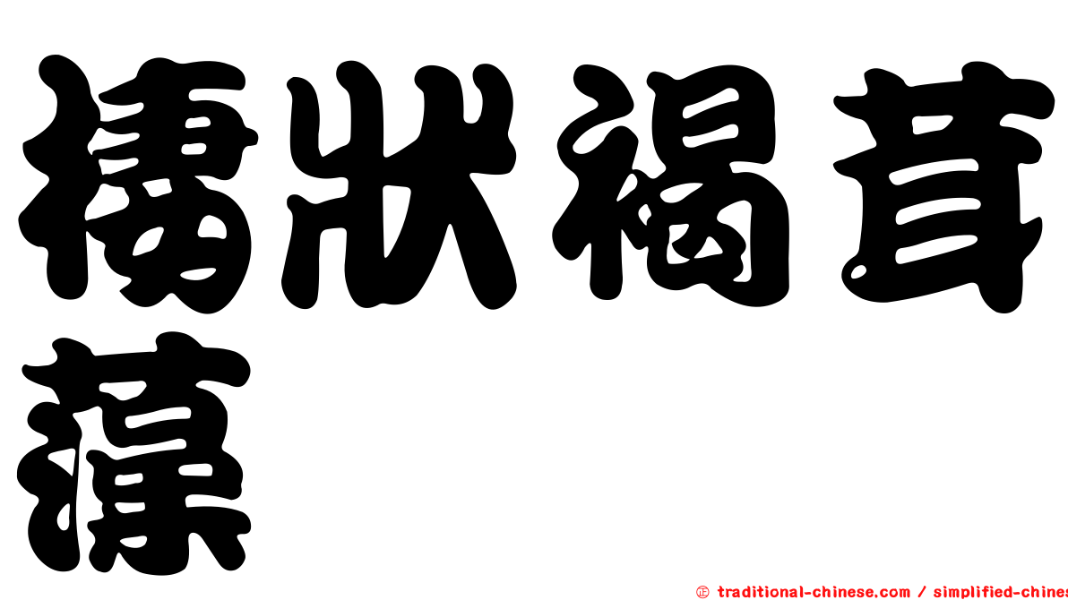 棲狀褐茸藻