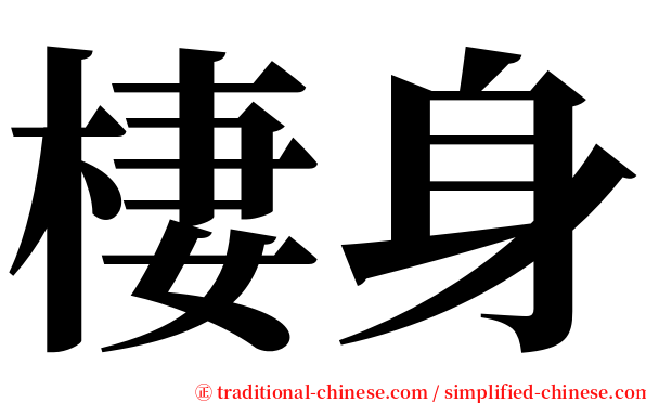 棲身 serif font