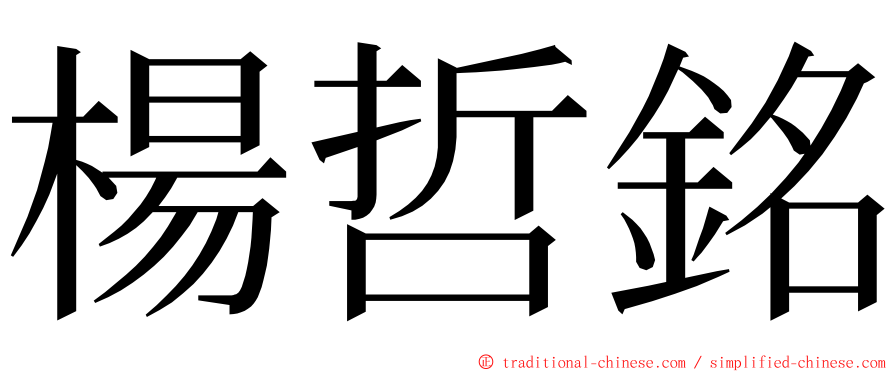 楊哲銘 ming font