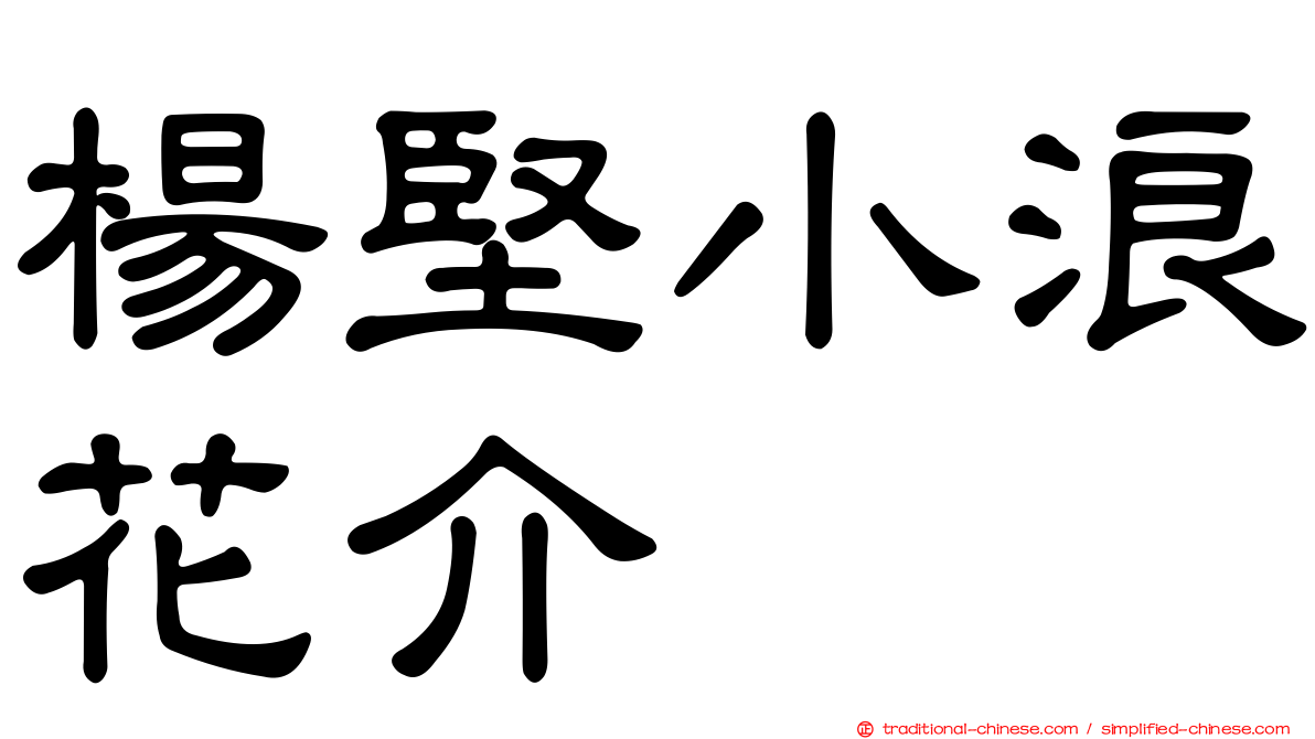 楊堅小浪花介