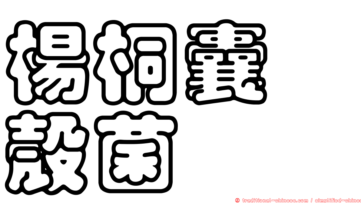 楊桐囊孢殼菌