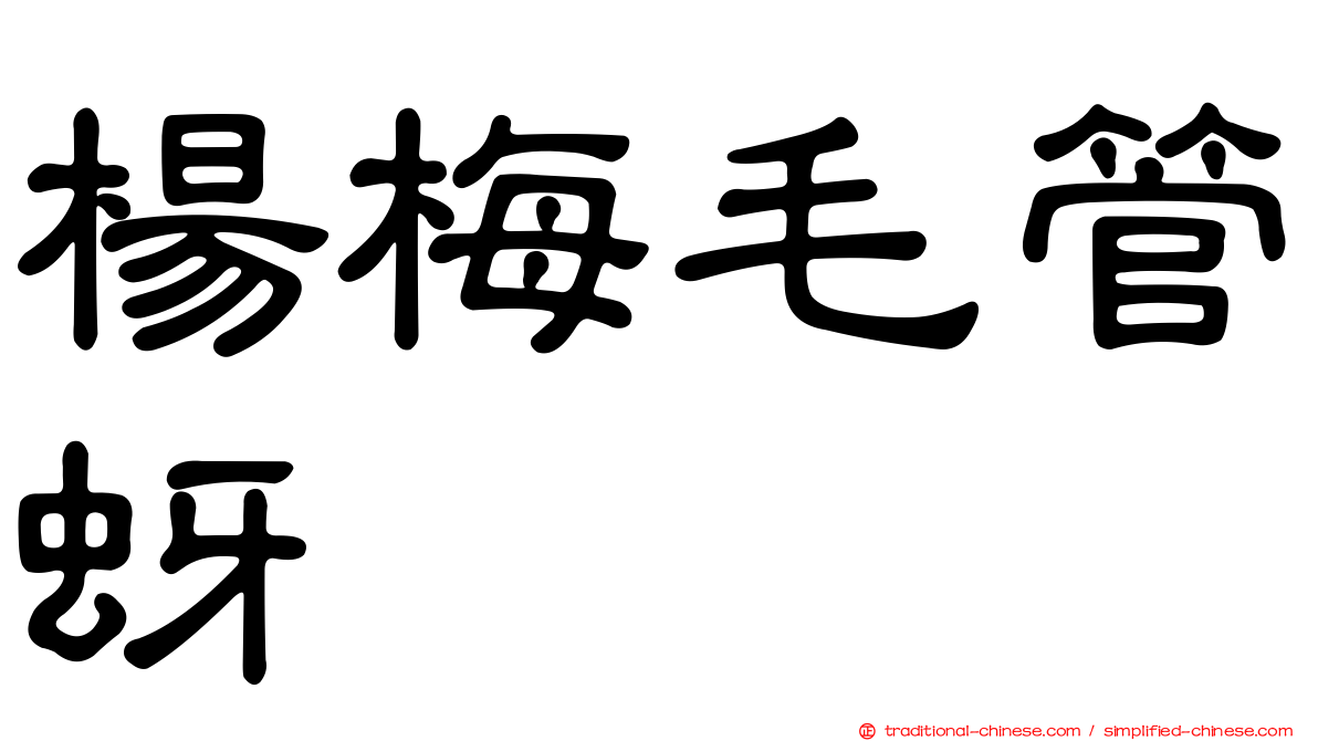 楊梅毛管蚜