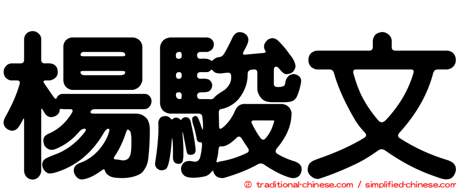 楊駿文