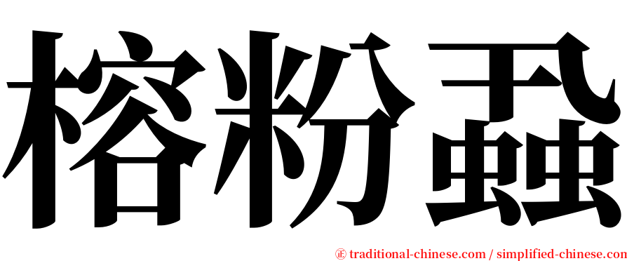 榕粉蝨 serif font