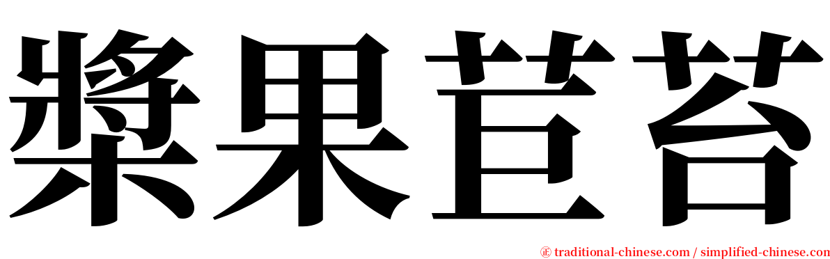 槳果苣苔 serif font