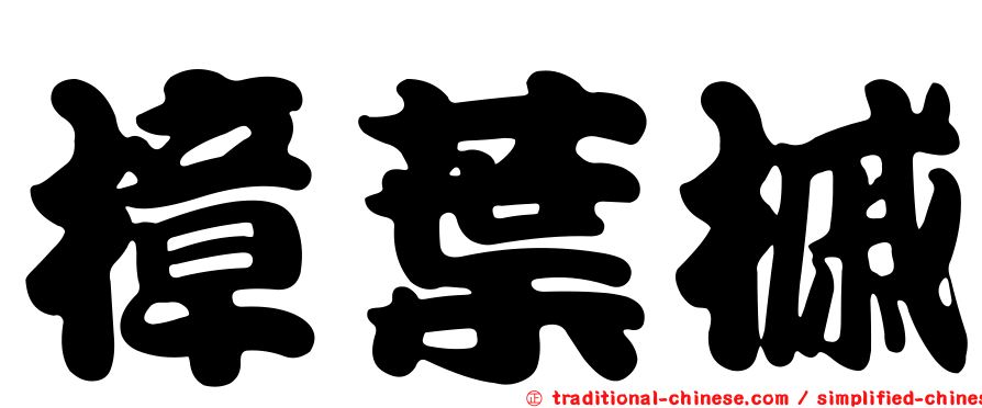 樟葉槭
