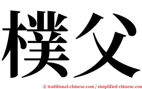 樸父 serif font