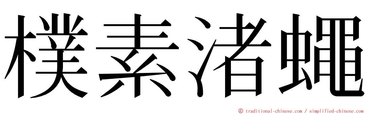 樸素渚蠅 ming font