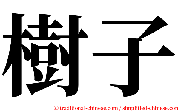 樹子 serif font