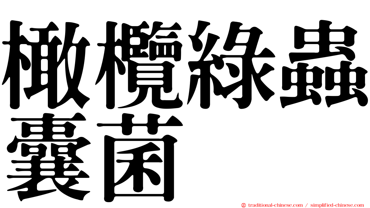 橄欖綠蟲囊菌