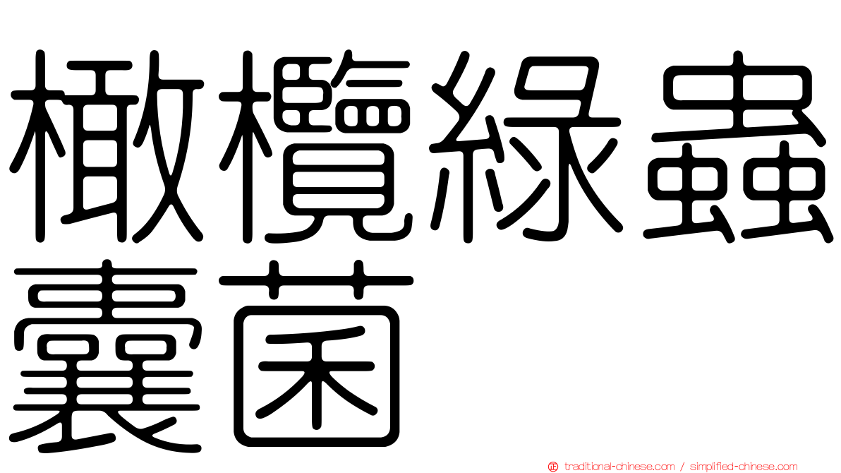 橄欖綠蟲囊菌
