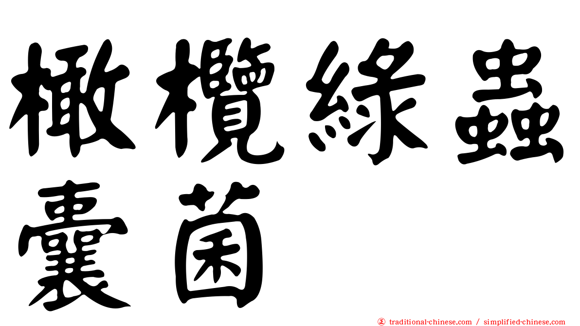 橄欖綠蟲囊菌