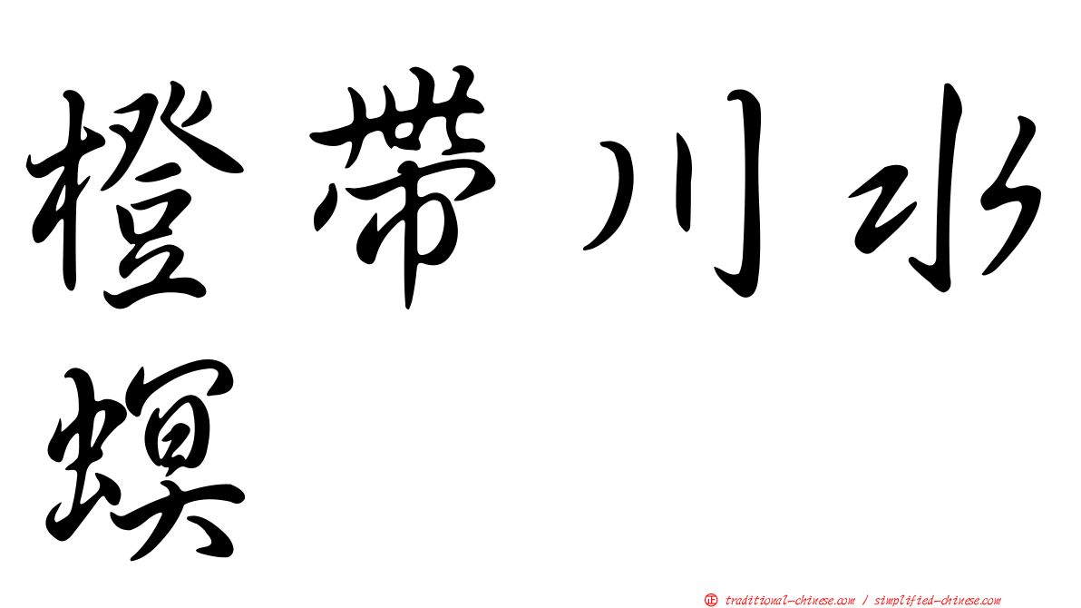 橙帶川水螟