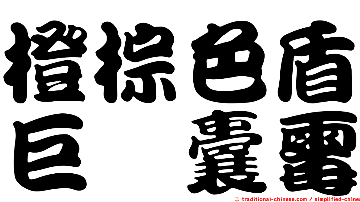 橙棕色盾巨孢囊霉