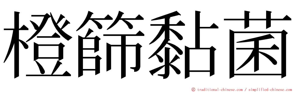 橙篩黏菌 ming font