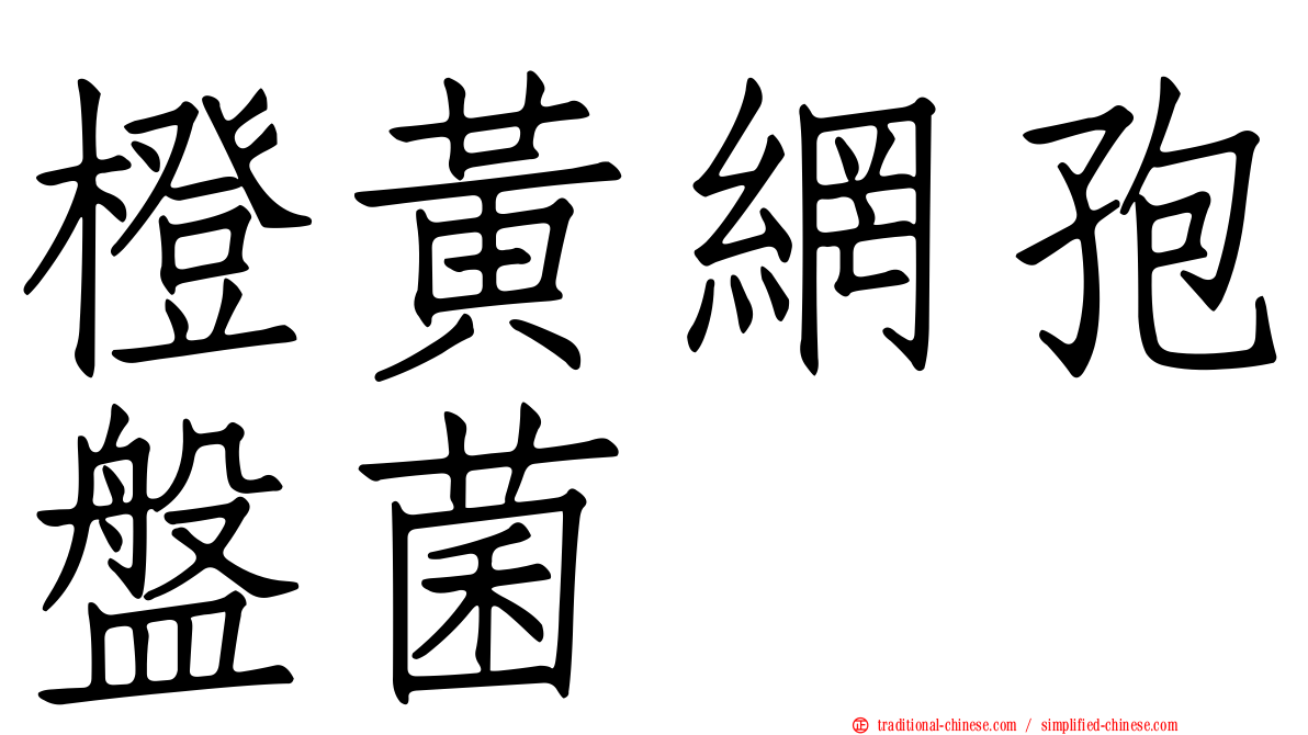 橙黃網孢盤菌