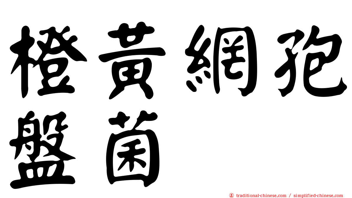 橙黃網孢盤菌