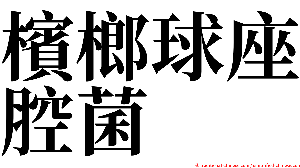 檳榔球座腔菌 serif font