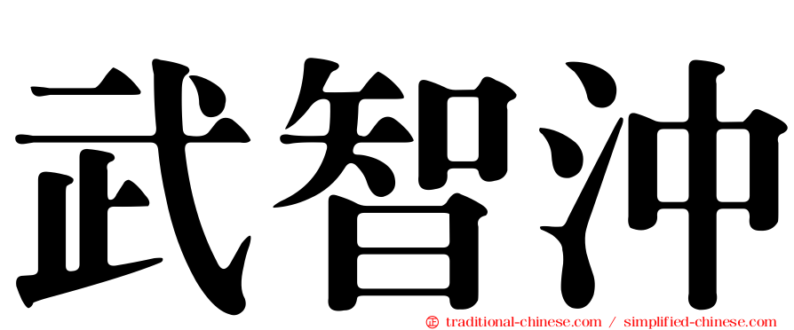 武智沖