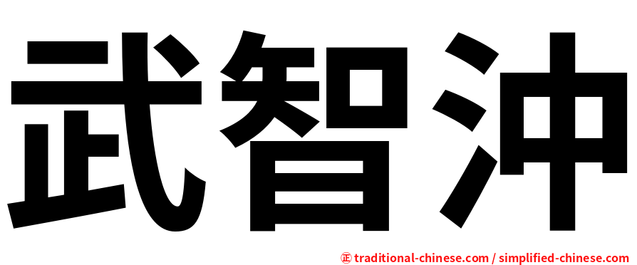 武智沖