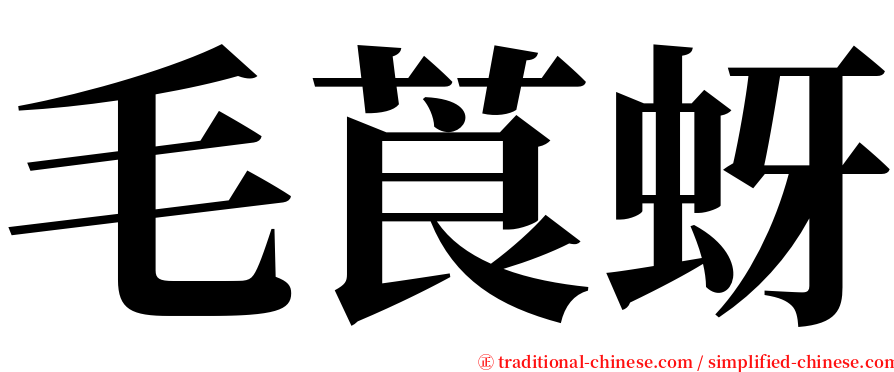 毛莨蚜 serif font